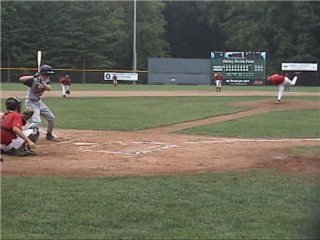 First pitch by Brett